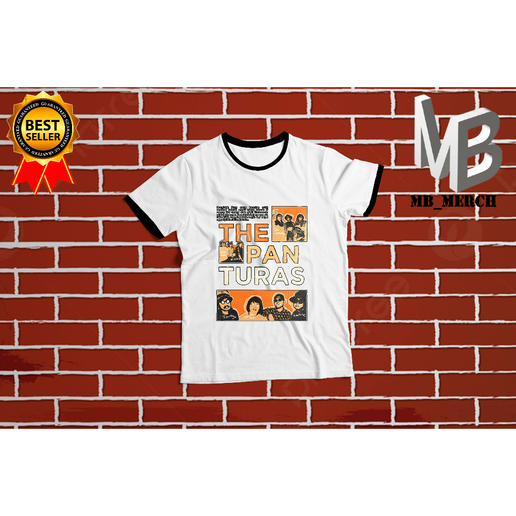 BAJU KAOS RINGER TEE THE PANTURAS - MUSIC POSTER BAHAN COTTON COMBED 24S Premium Limited Edision MB_