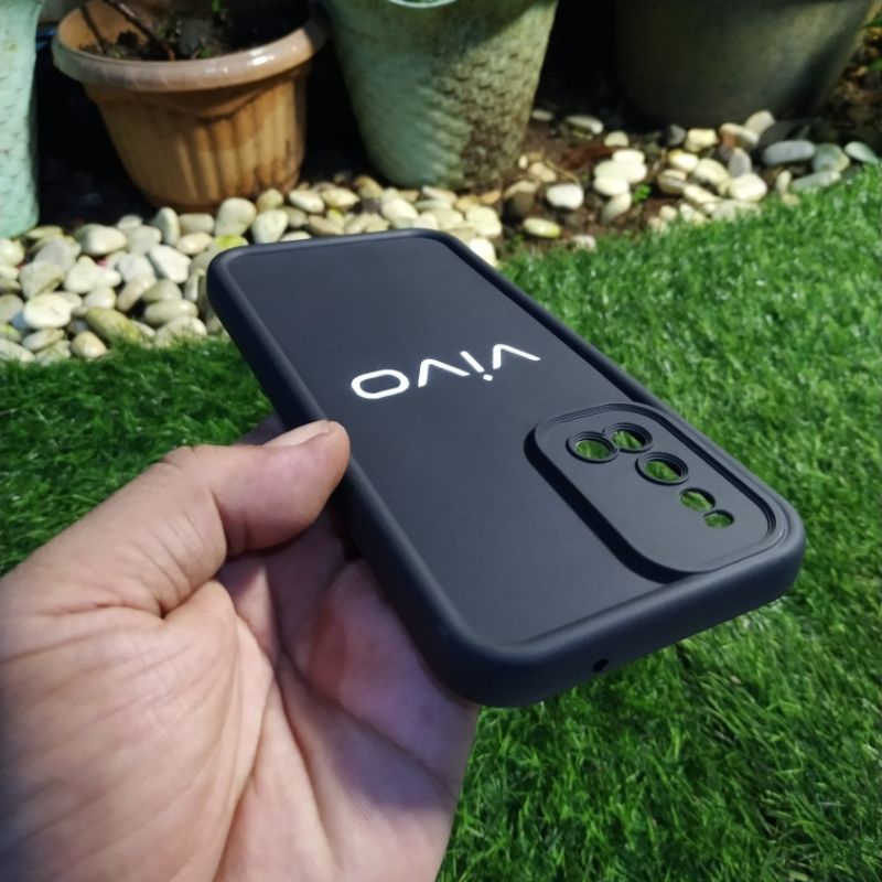 Case Vivo 1933 V19 Global Softcase Matte Rose Camera Protection plus Logo