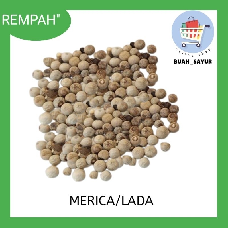 

Merica putih/lada putih /ladaku 50 gr