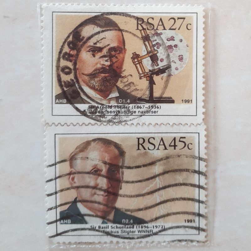 

Perangko Afrika Selatan Scientists Tahun 1991 set 2pcs