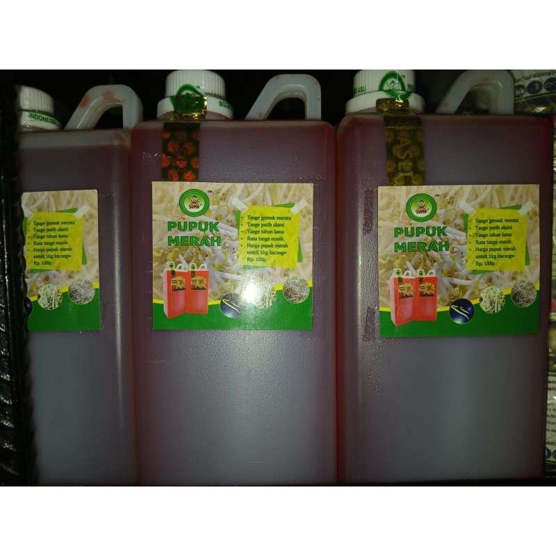 Obat Merah / Pupuk Merah 1 Liter Nutrisi Tauge