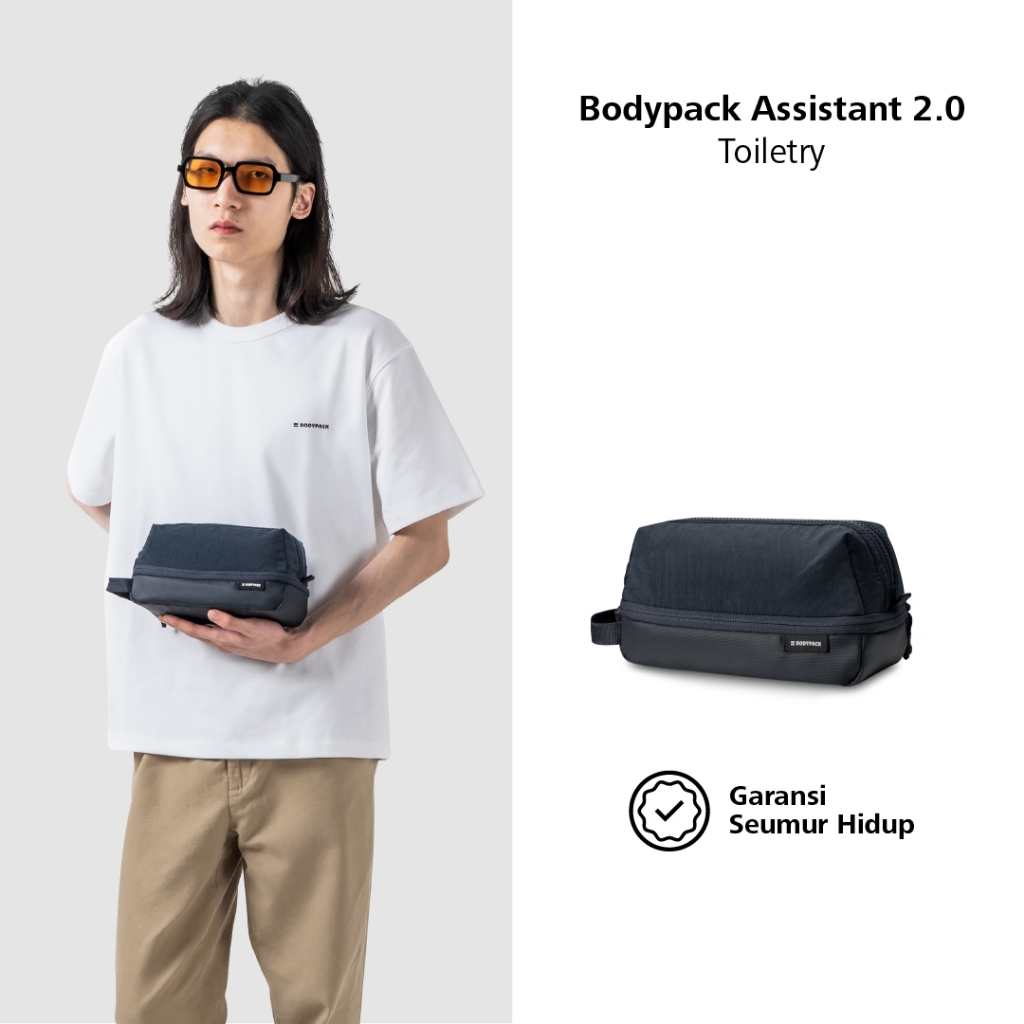 Bodypack Assistant 2.0 Toiletry Clutch Pouch Travel Anti Air -  Navy