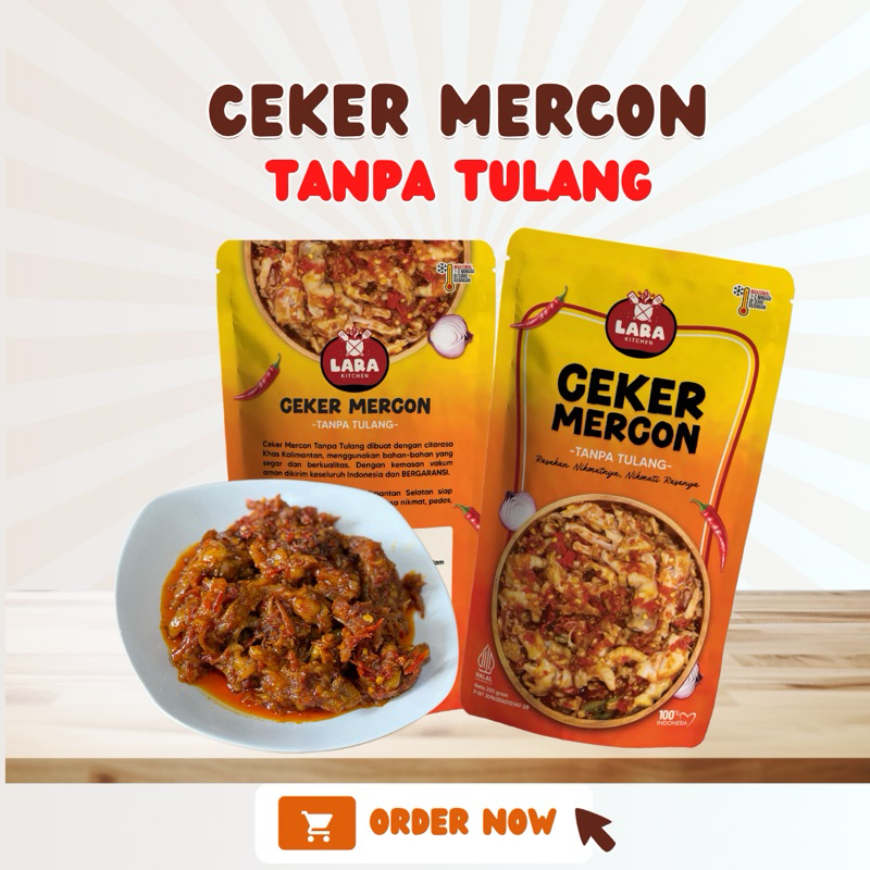 

CEKER MERCON Tanpa Tulang SAMBEL LARA KITCHEN berat 200gram