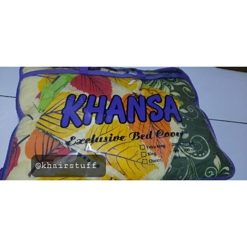 NEW bed cover Khansa ex kado