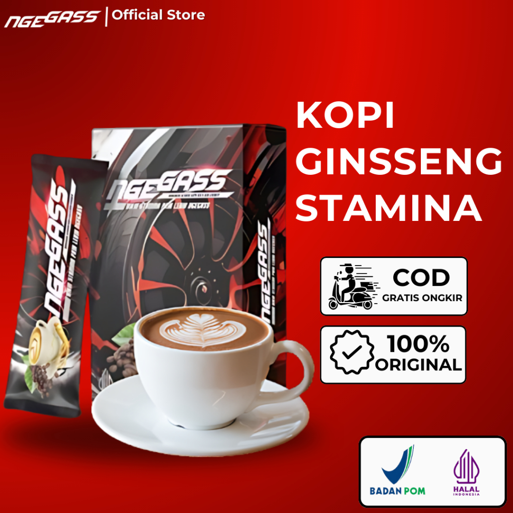 

Ngegass Kopi Jantan Penambah Stamina Pria Dewasa Dijamin Tahan Lama! Paket 1 Box