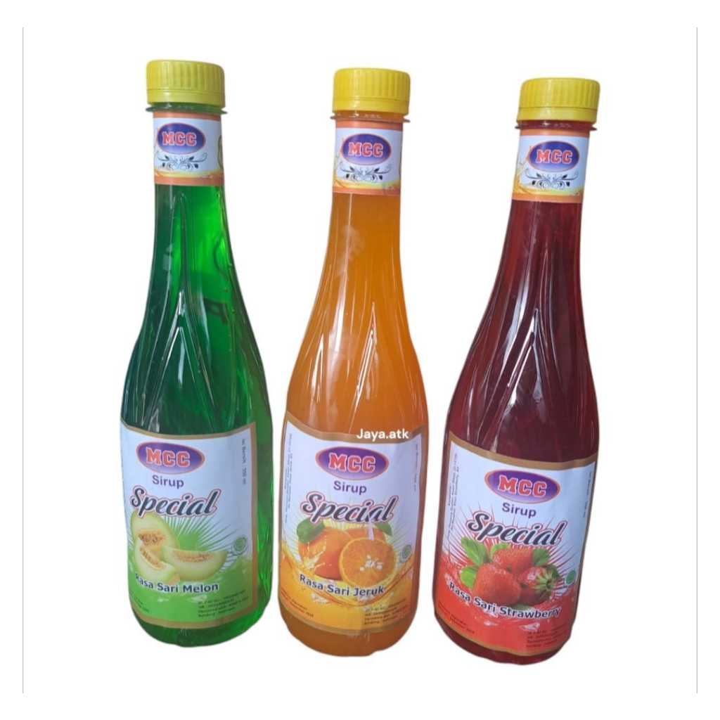 

SIRUP BOTOL MCC RASA BUAH MELON JERUK STRAWBERRY 550 ML MURAH HAMPERS PARCEL