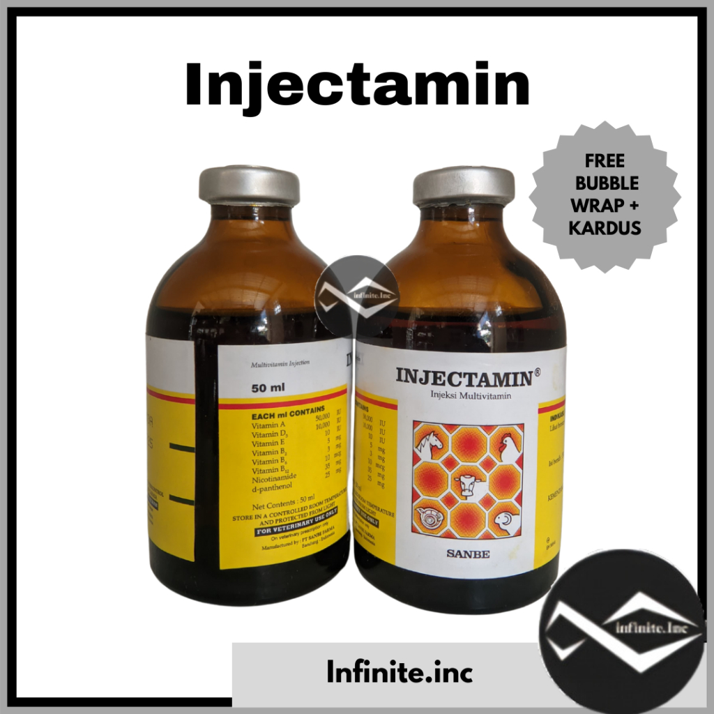 INJECTAMIN 50ml MultiVitamin Injeksi Vitamin 50 ml