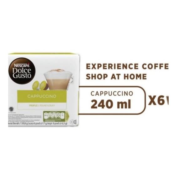

Nescafe Dolce Gusto Cappuccino Cappucino Capucino Capsule Kapsul kopi