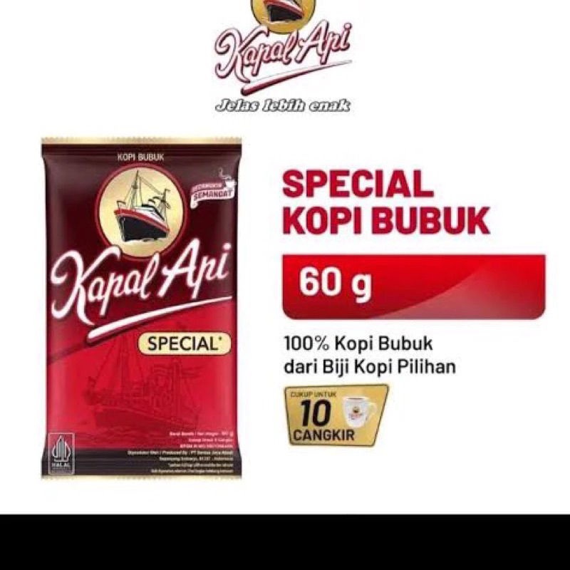 

Kopi Kapal Api 60 Gr / Sachet