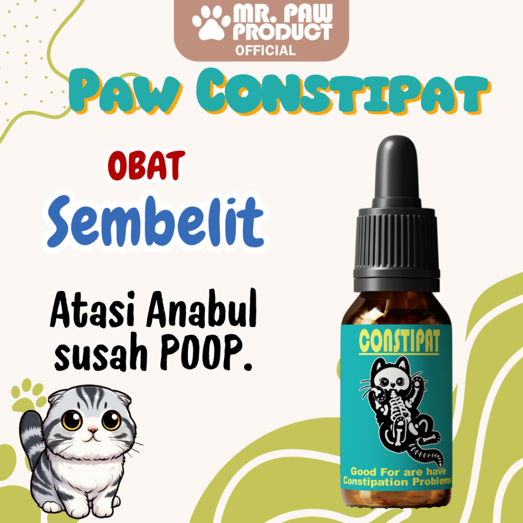 MR PAW - Constipat / obat sembelit kucing / obat sembelit anjing / obat sembelit anabul