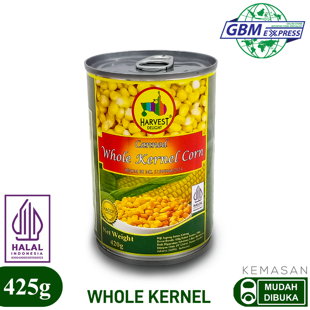 

Harvest Delight Canned Whole Kernel Corn 420g