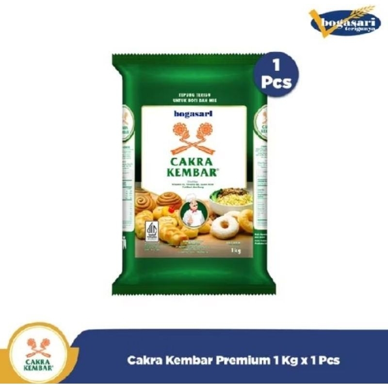 

Bogasari Cakra Kembar 1kg 1pcs