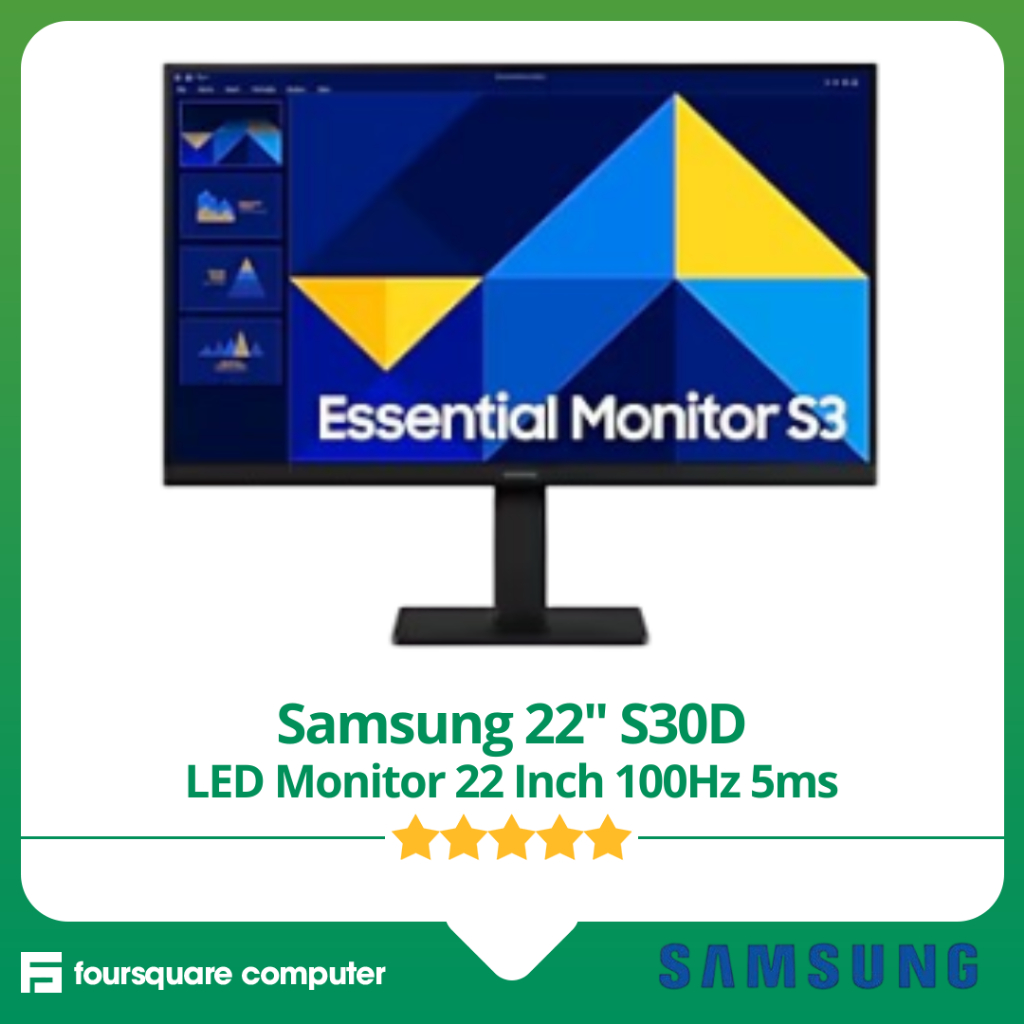 Samsung 22 Inch S30D LED Monitor 22 Inch 100Hz Resmi