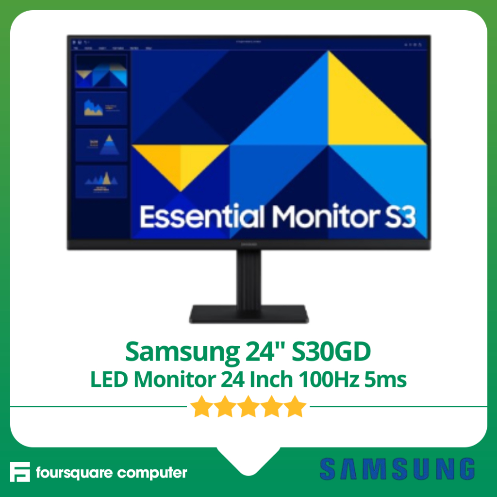 Samsung 24 Inch S30GD LED Monitor 24 Inch 100Hz Resmi