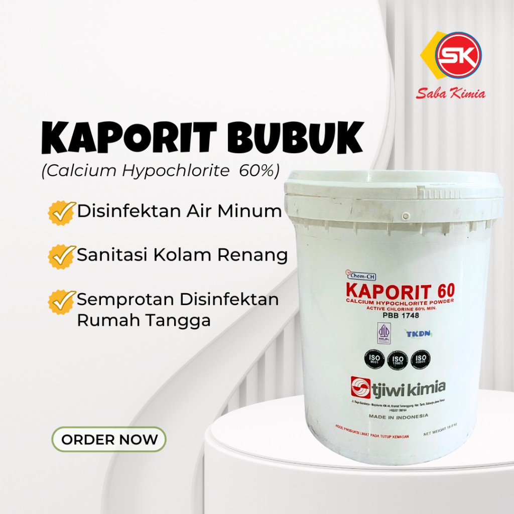Kaporit Bubuk 15kg / Kaporit Tjiwi 60%