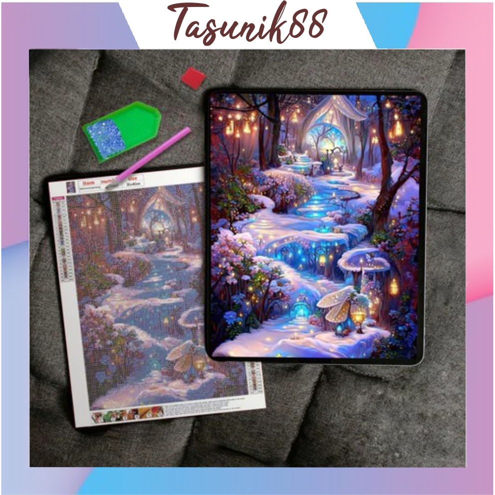 

MRH1 TasUnik88 DiamondPainting Set DIY Diamond Painting 30 x 40 Full Drill Kit Craft 30x40 cm R1191