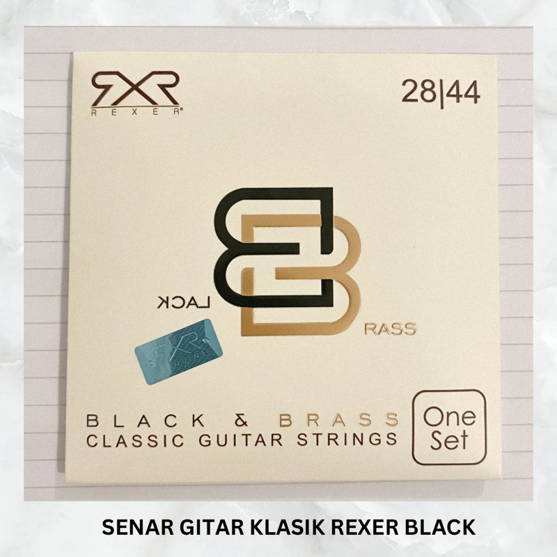 SENAR TALI GITAR KLASIK NILON HITAM REXER