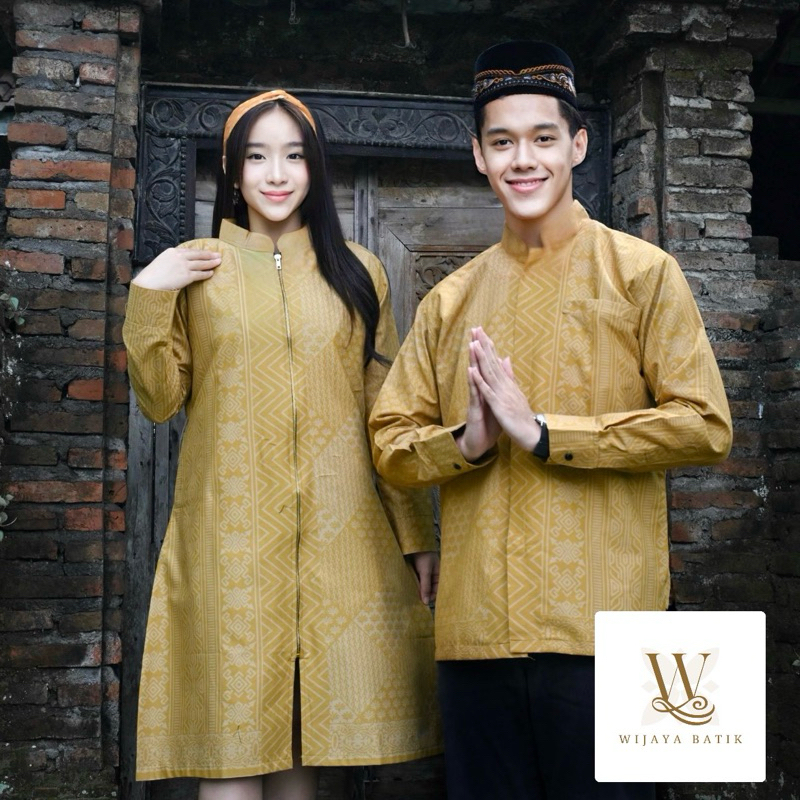 Fahmi Baju Koko Fahmi Koko Batik Pria Lengan Panjang Kerah Shanghai Couple Full Furing Tricot Premiu