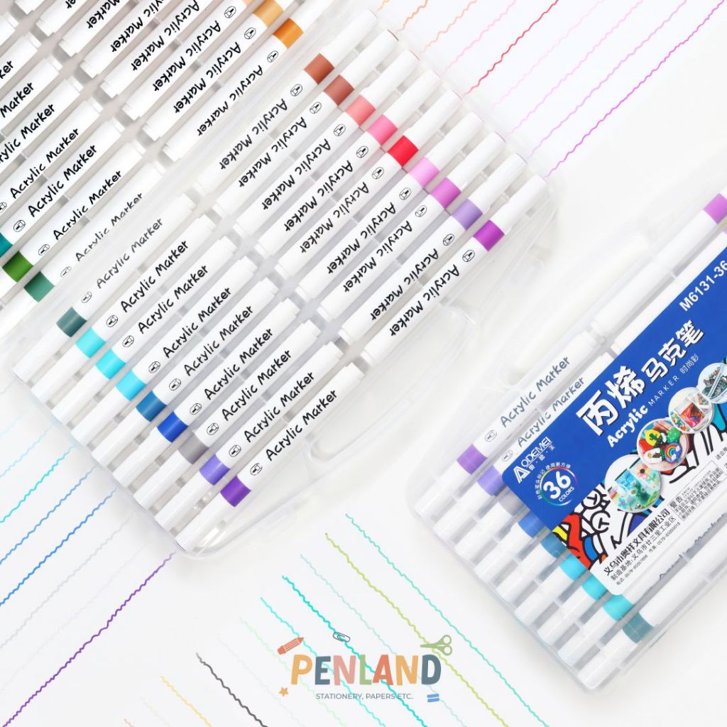 

Spidol Acrylic Marker Isi 36 Warna ADM-M6131-36 PL00007 Bisa COD