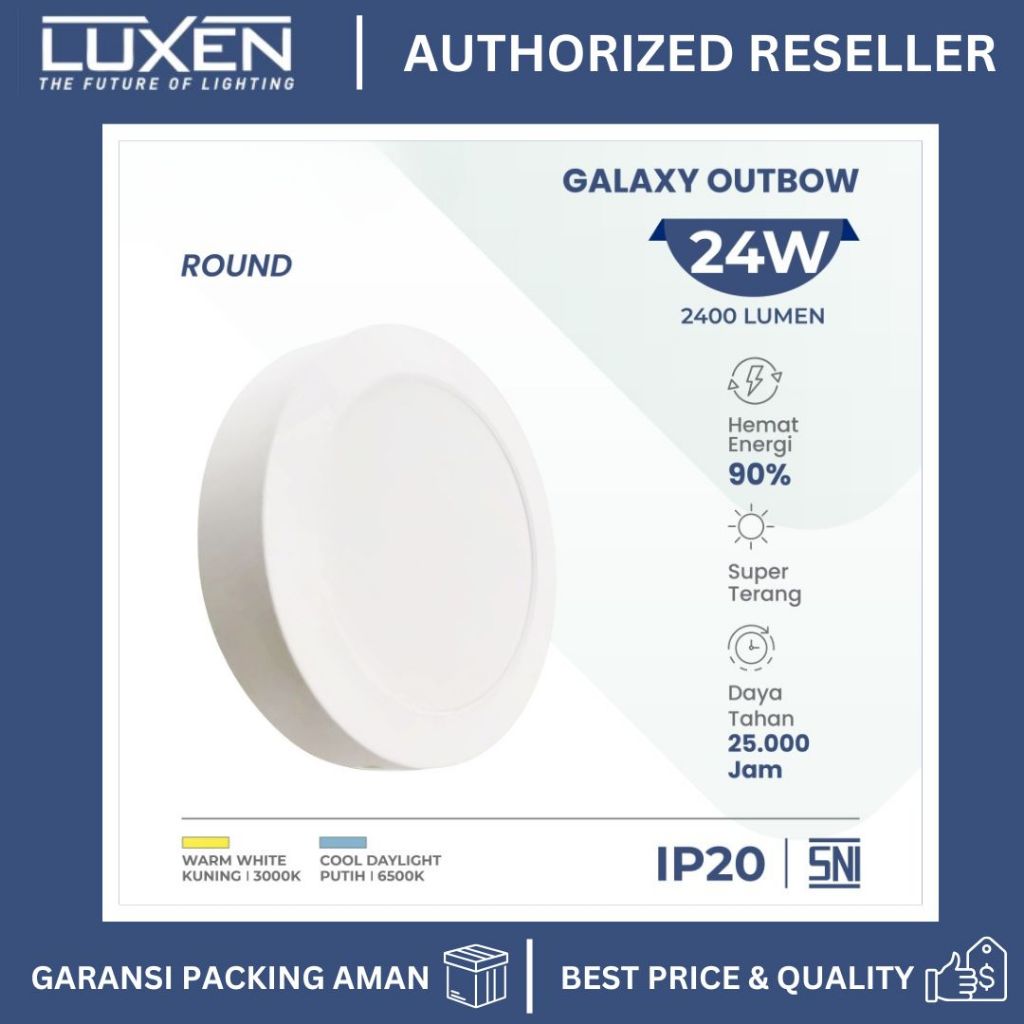 DOWNLIGHT OUTBOW / DOWNLIGHT TIMBUL / LAMPU DOWNLIGHT TEMPEL / LAMPU PLAFON TEMPEL / DOWNLIGHT LED T
