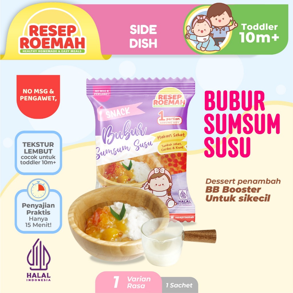 Resep Roemah Bubur Sumsum Susu / Makanan Sehat Anak Balita / Kids Healthy Homemade Frozen Food / No 