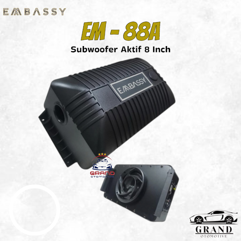 SUBWOOFER AKTIF 8 INCH 500 WATT EMBASSY EM-88A TERMURAH