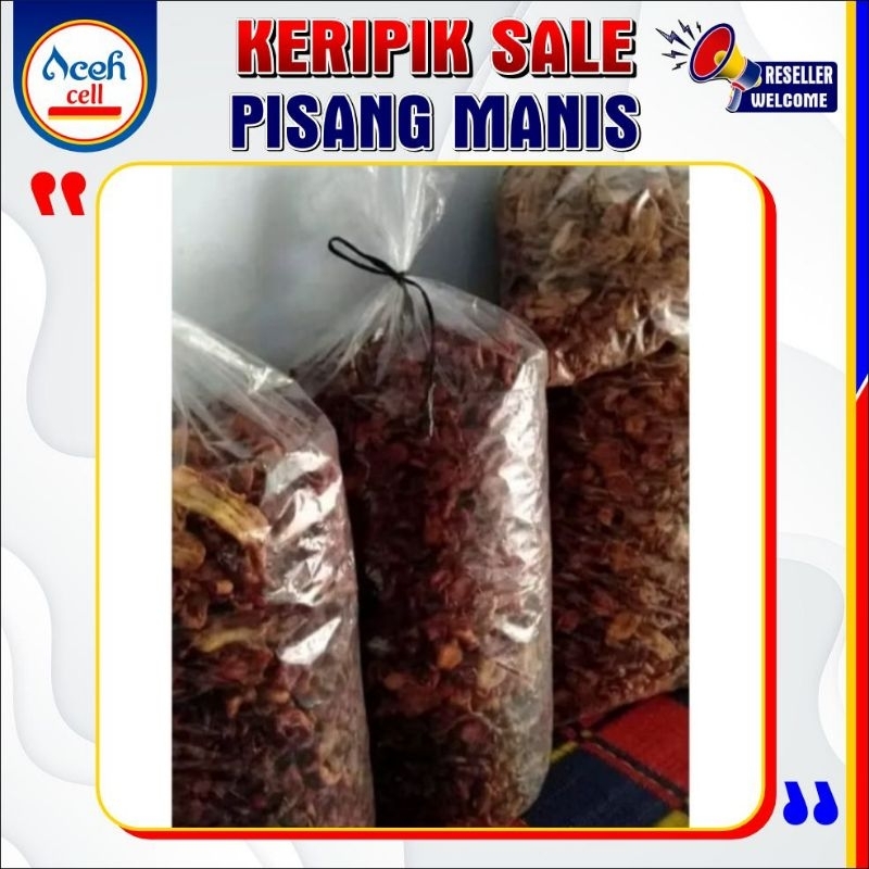 

(ACEH CELL) KERIPIK SALE PISANG MANIS 1 KG
