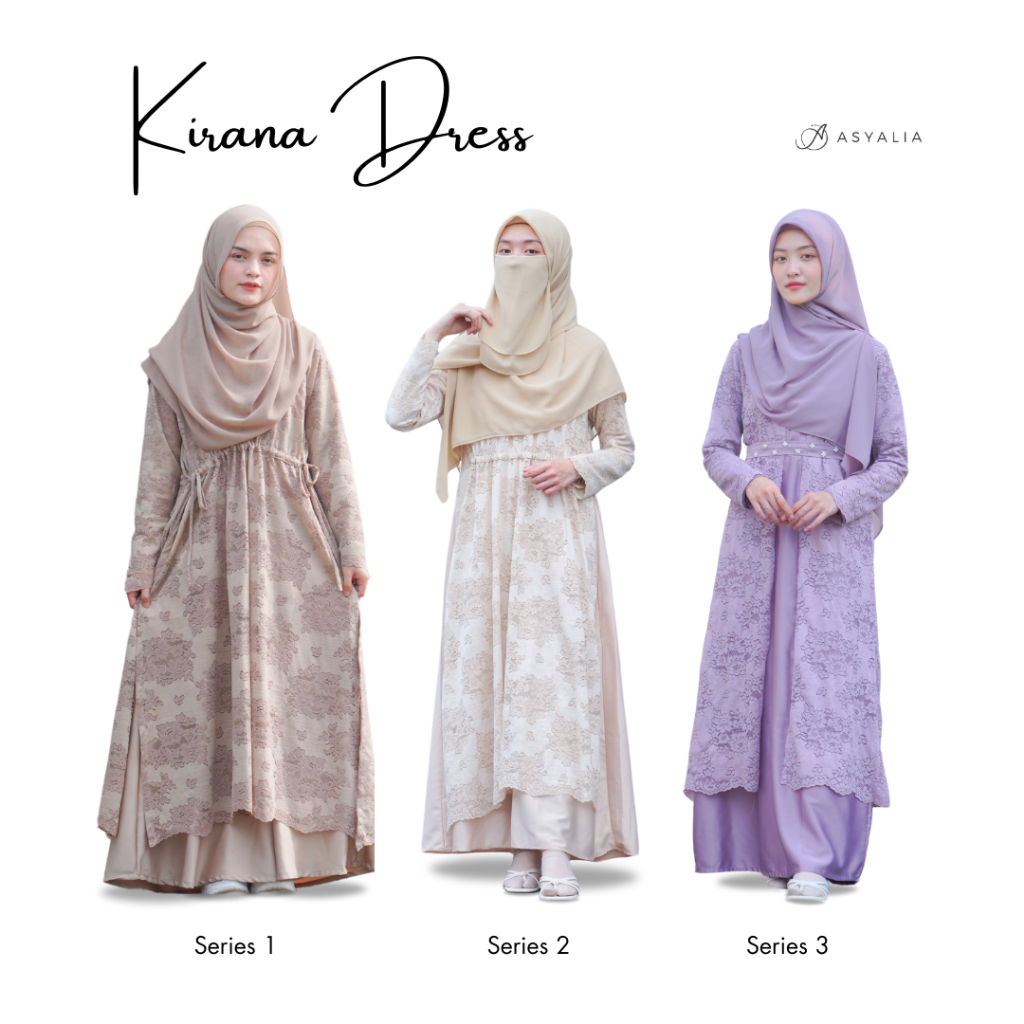 DRESS KIRANA SERIES / DRESS GAMIS BUSUI / DRESS GAMIS WISUDA / DRESS GAMIS CUSTOM / DRESS ASYALIA / 