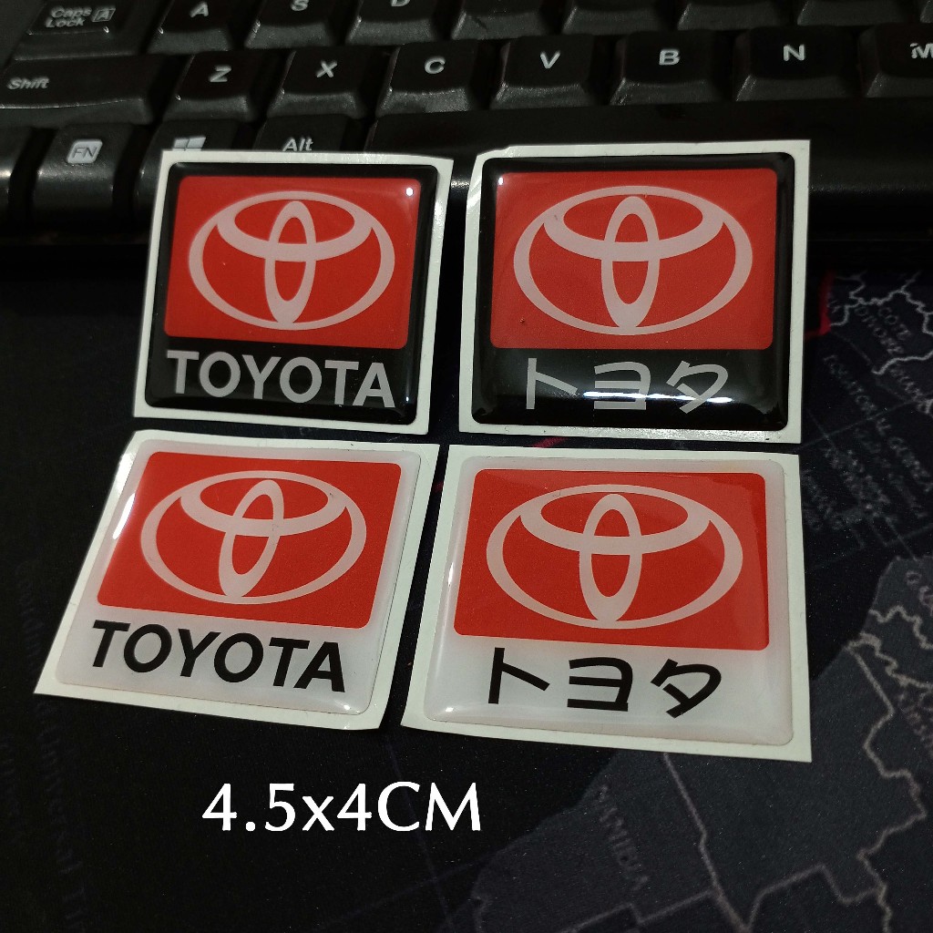 

Sticker Timbul Resin TOYOTA KOTAK Stiker Logo Lycal 3D Kecil Satuan