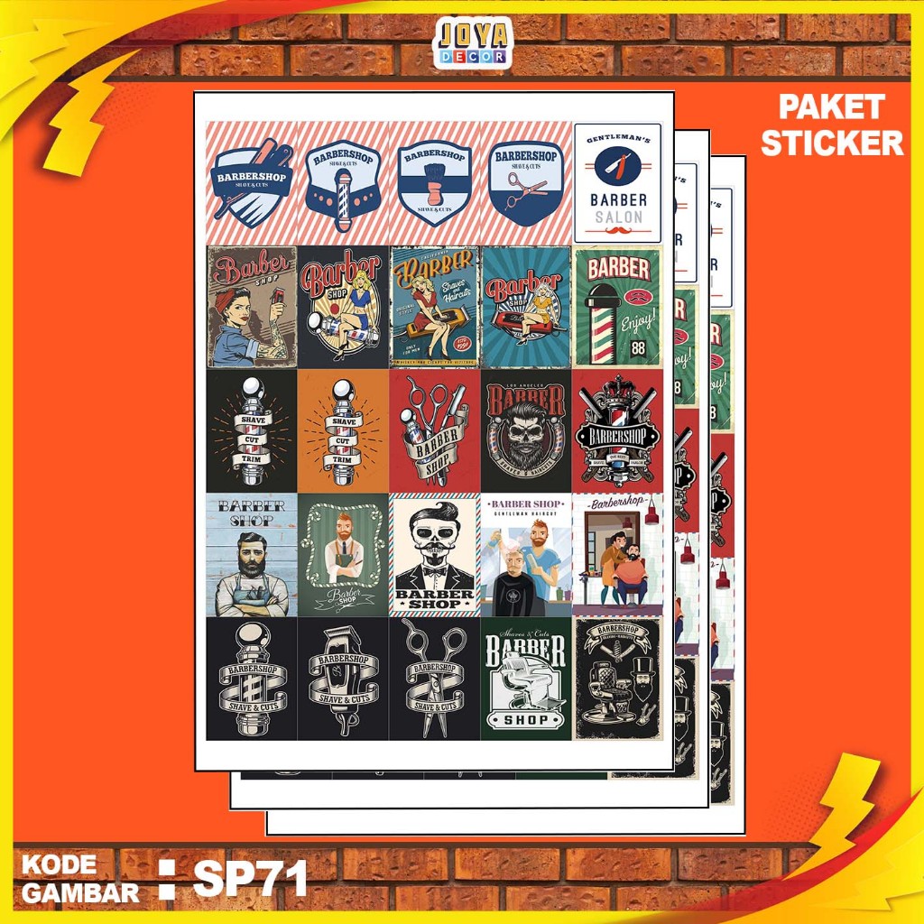 

GAMBAR STICKER BARBER SHOP / STIKER BARBER SHOP / PAKET STIKER BARBER SHOP PER 25 PCS / KODESP71