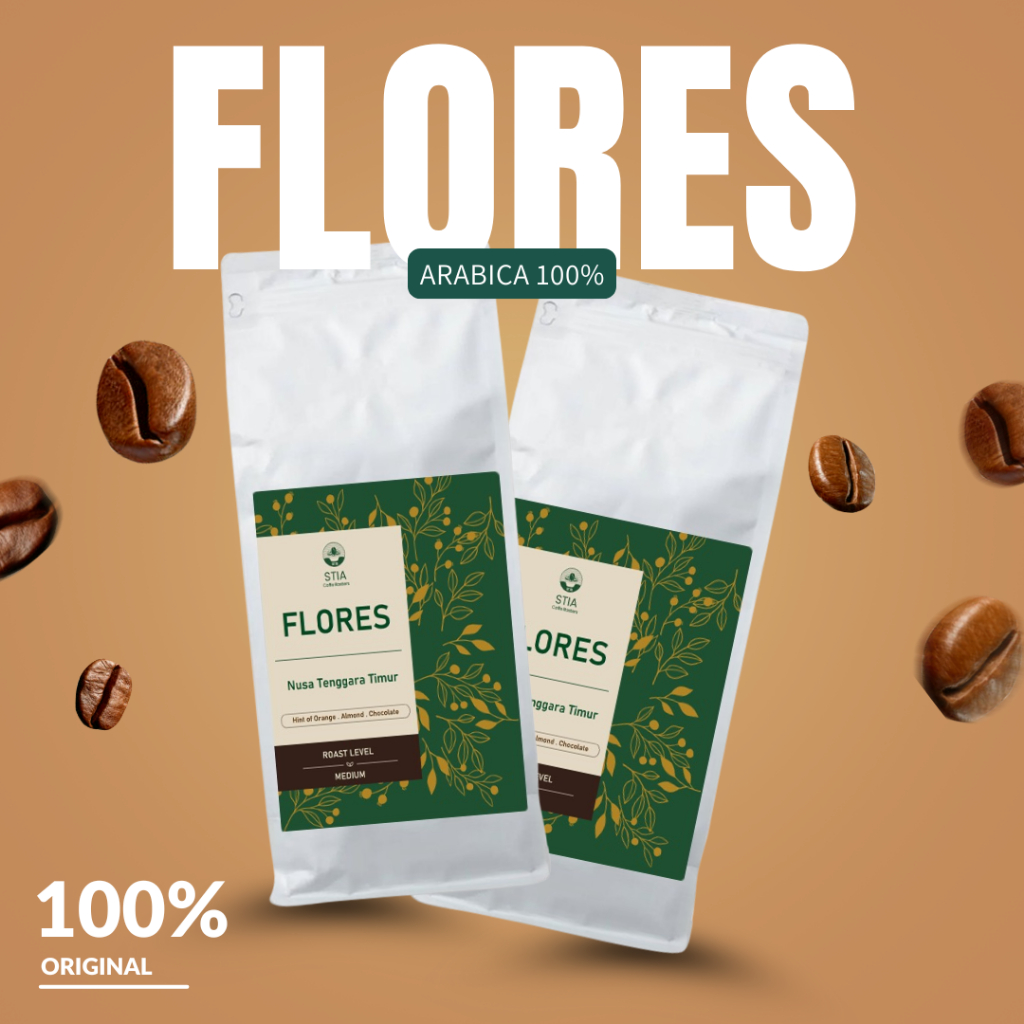 

ARSHIP STIA Biji Kopi Bubuk Arabika Flores Bajawa Arabica Coffe Bean Single Origin Grade1 Espresso Manual Brew