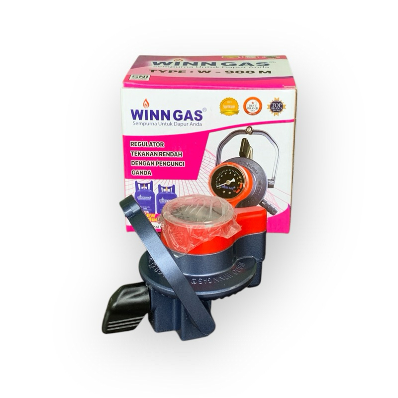 Regulator + Meter Winn 900M Original Winn Gas | Regulator Kompor Gas LPG