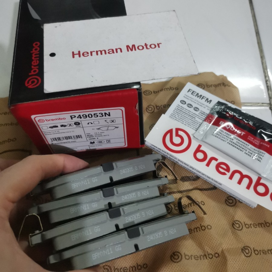 Kampas Rem Belakang BREMBO Mazda Cx5 CX-5 EPB (Sudah EPB) Original