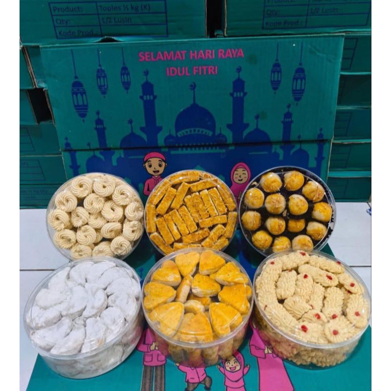 

paket kue kering isi 6