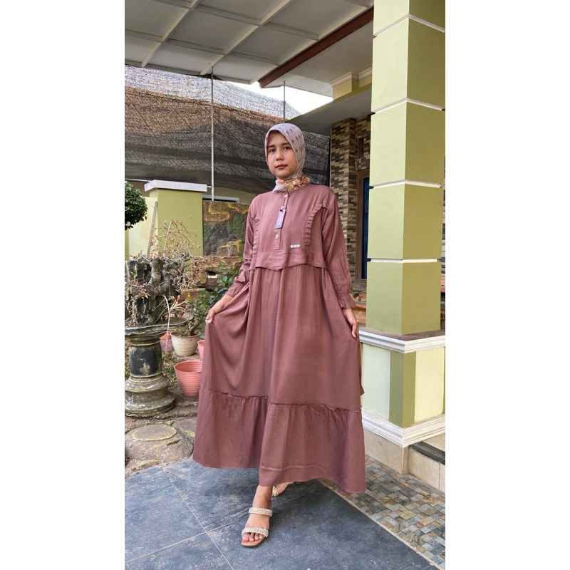midi dres twill gamis twil ori long dres twil ori premium twill uniqlo