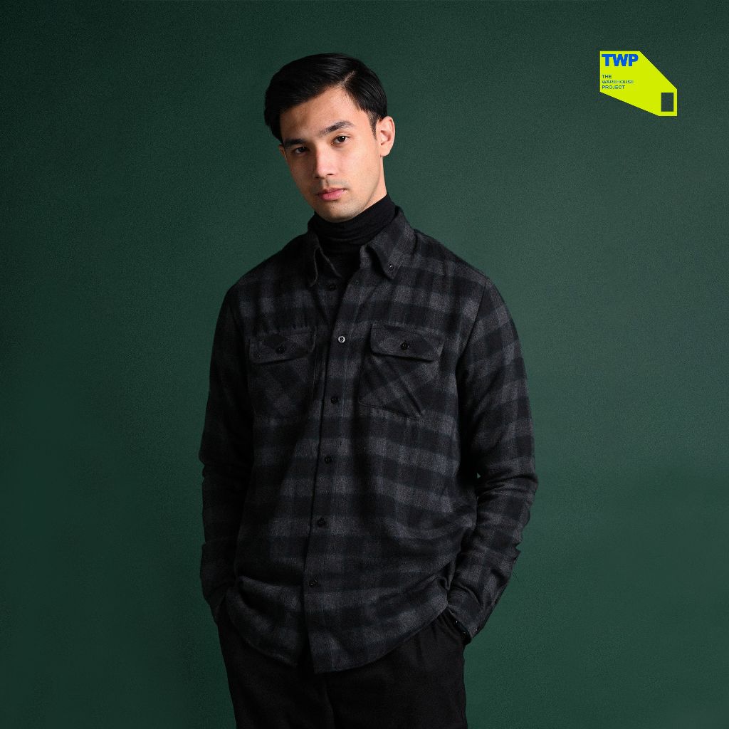 TWP Ultimate Double Pocket Flannel Shirt Kemeja Pria Lengan Panjang