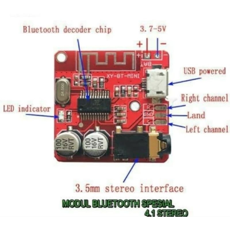 Xy-Bt Mini Module Bluetooth 4.1 Audio Receiver Board