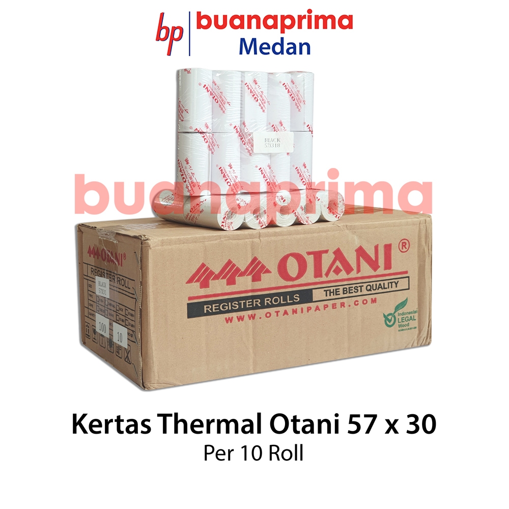 

Kertas Thermal Otani 57x31 isi 10 roll Struk Paper 57 x 31Kasir