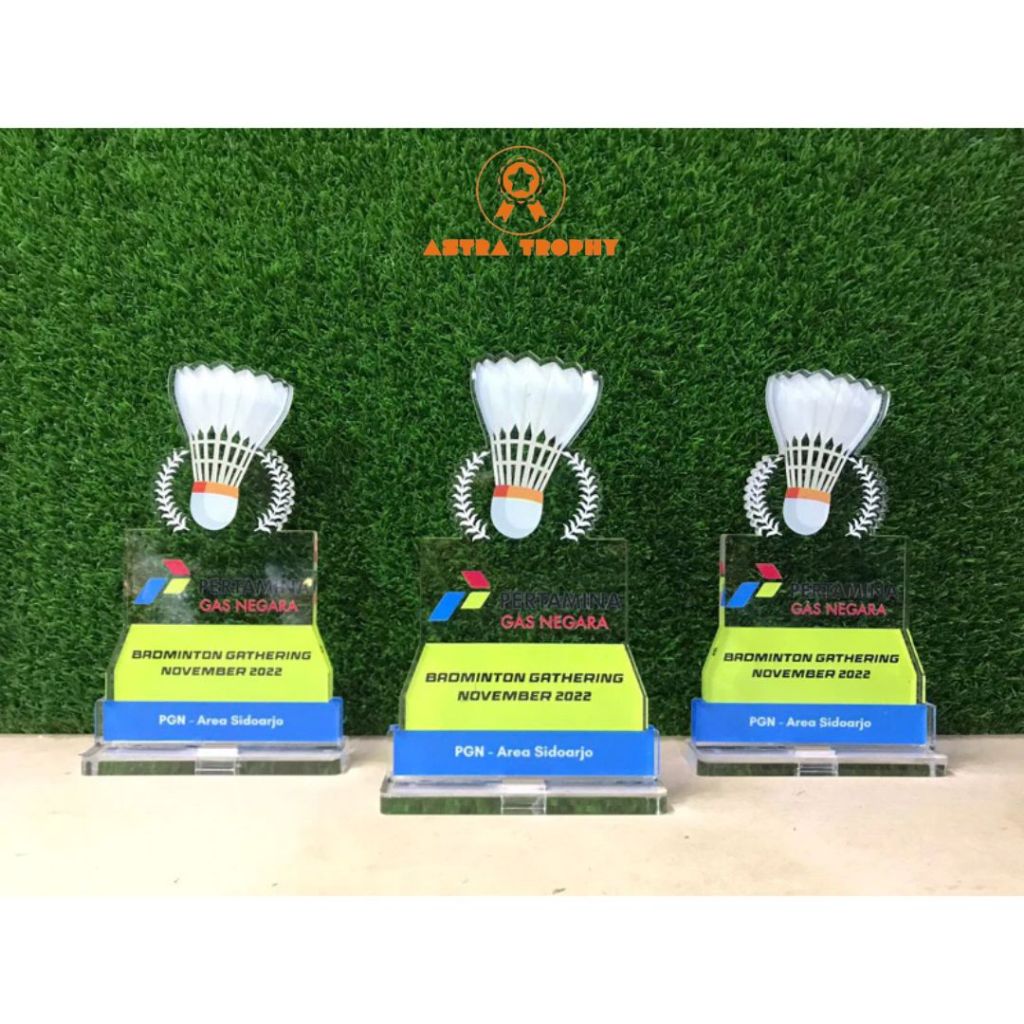 Plakat Badminton Plakat Bulutangkis Piala Badminton Piala Bulutangkis Akrilik