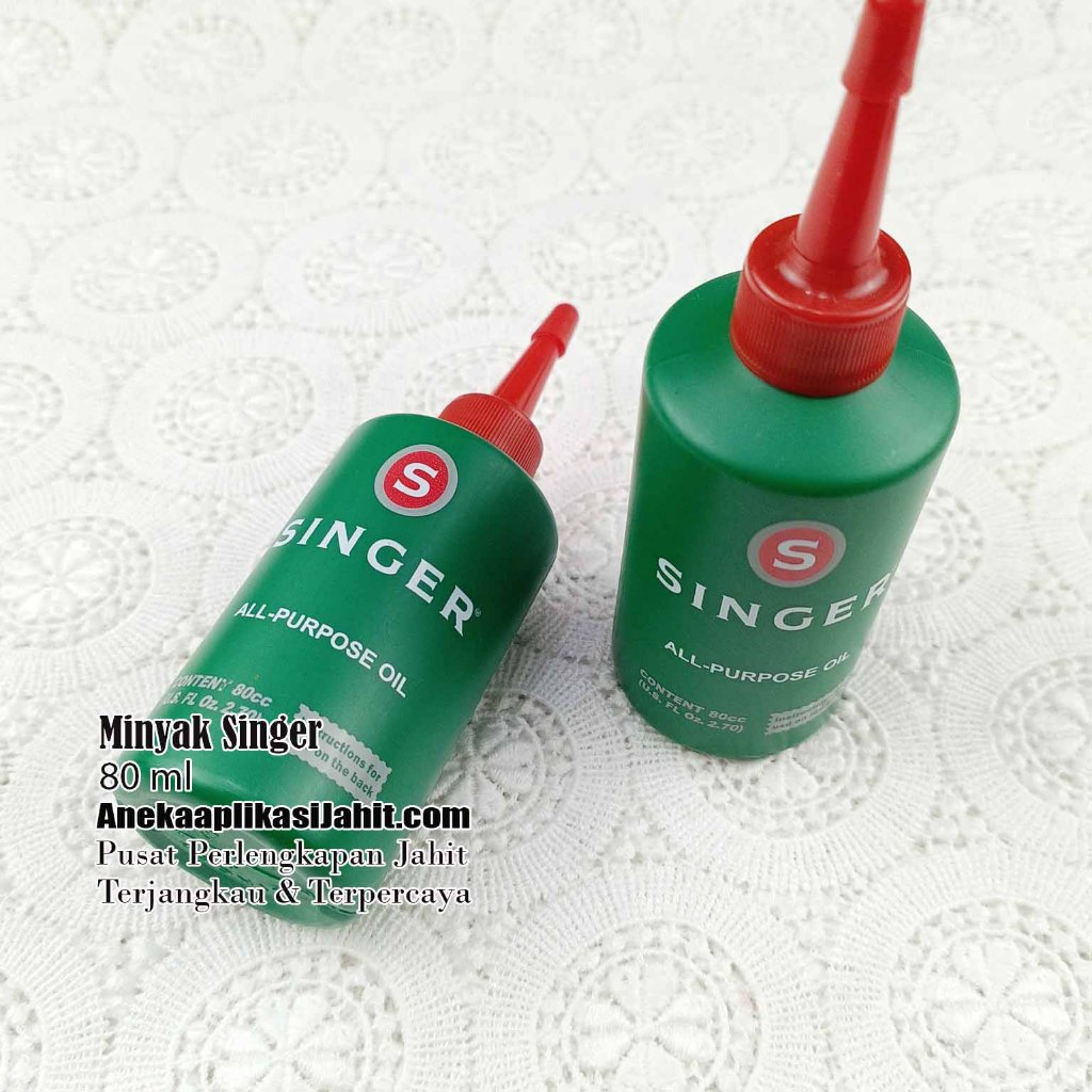 1 BOTOL MINYAK MESIN SINGER 80 ML ATAU 80 CC