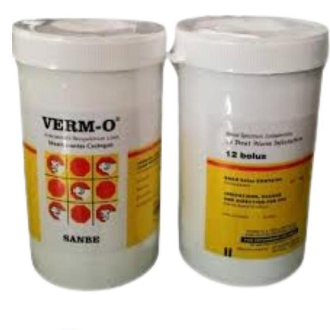 Verm-O Bolus Sanbe. Obat Cacing Sapi/Kambing/Domba Isi 12 Bolus
