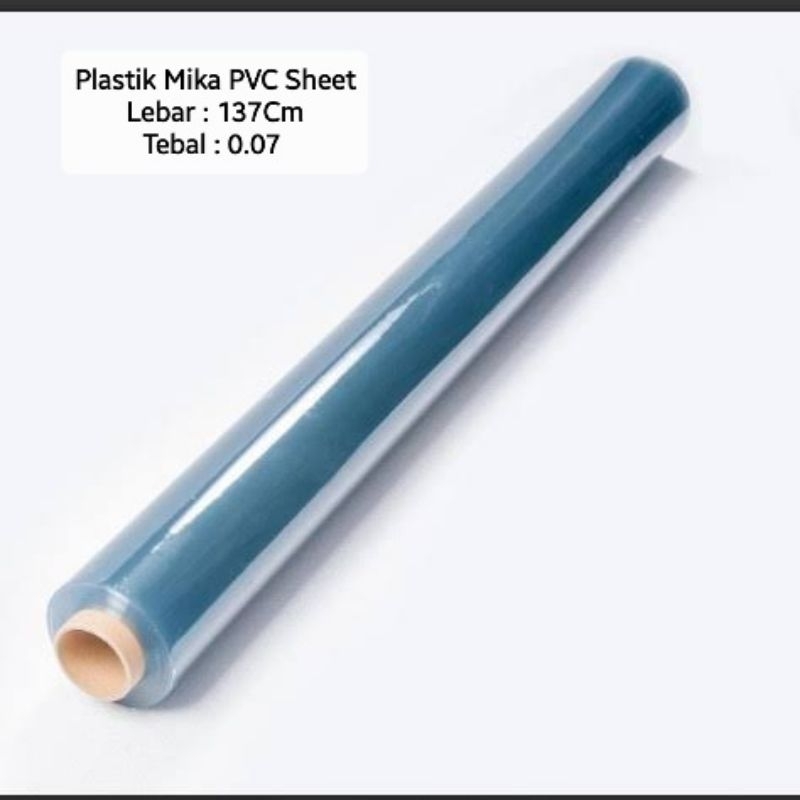 

Plastik mika Pvc sheet 0.07 H (Harga 50cm / 0.5 meter)