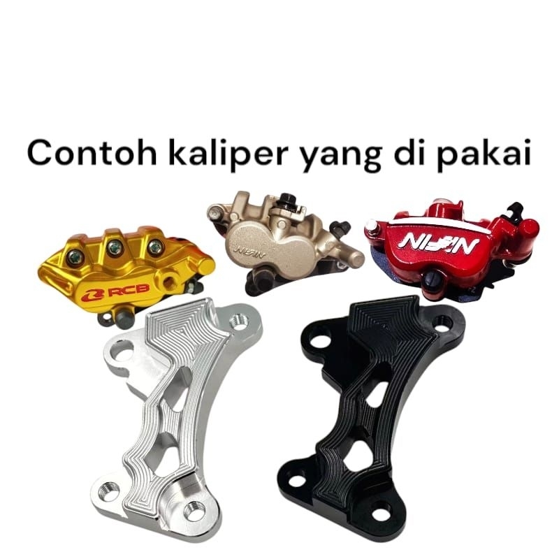 breket bracket disk cakram depan 300mm cbr cb 150R new breket bracket kaliper nisin samurai disc dis