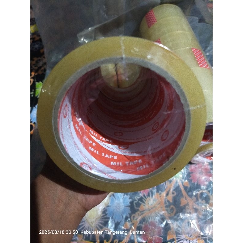 

Termurah Lakban Bening 45 x 90 yard Mil Tape