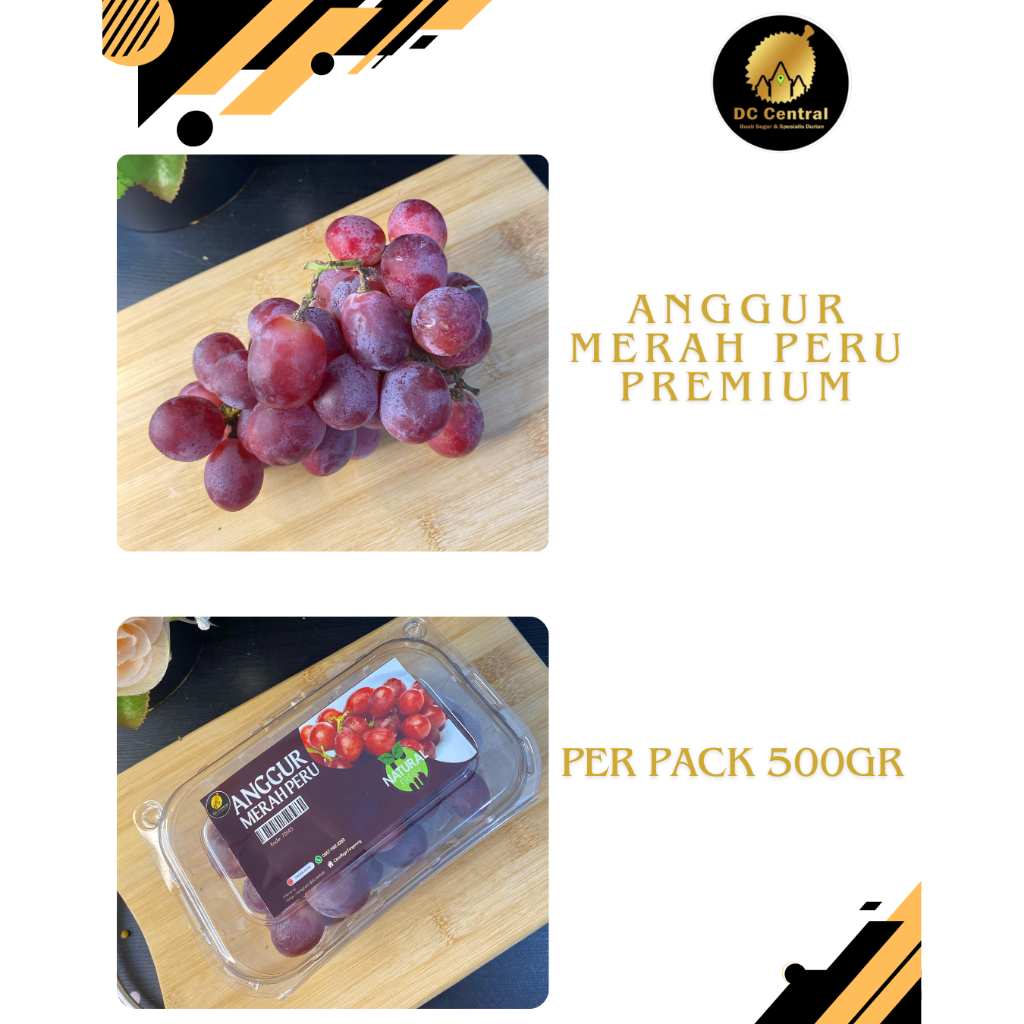

ANGGUR MERAH PERU PREMIUM FRESH PACK 500gr