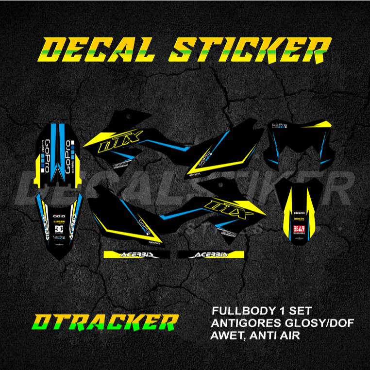 DECAL STIKER DTRACKER 150 FULLBODY (002) DEKAL STICKER DTX SE 2016 2017 2018 2019 2020 2021 2022 202