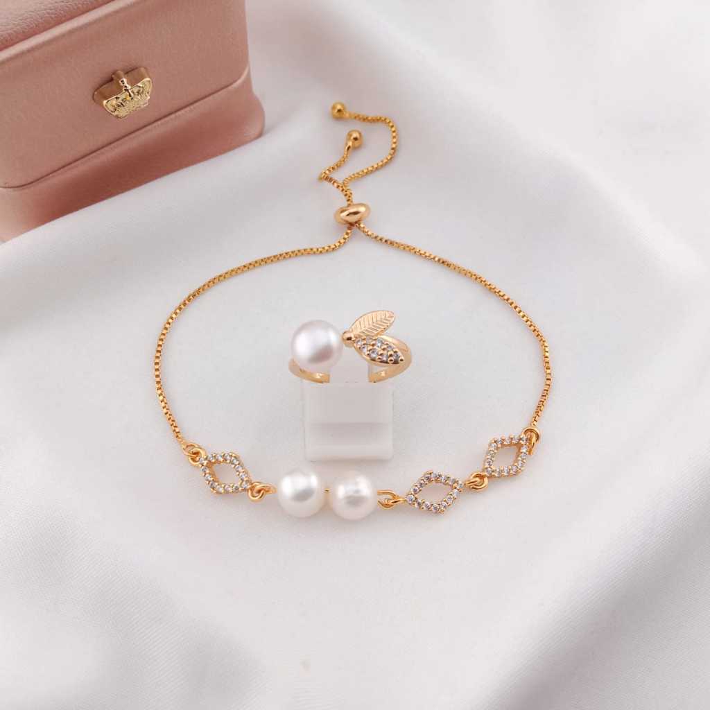 TERMURAH | Satu Set Perhiasan Mutiara Air Tawar Asli Lombok