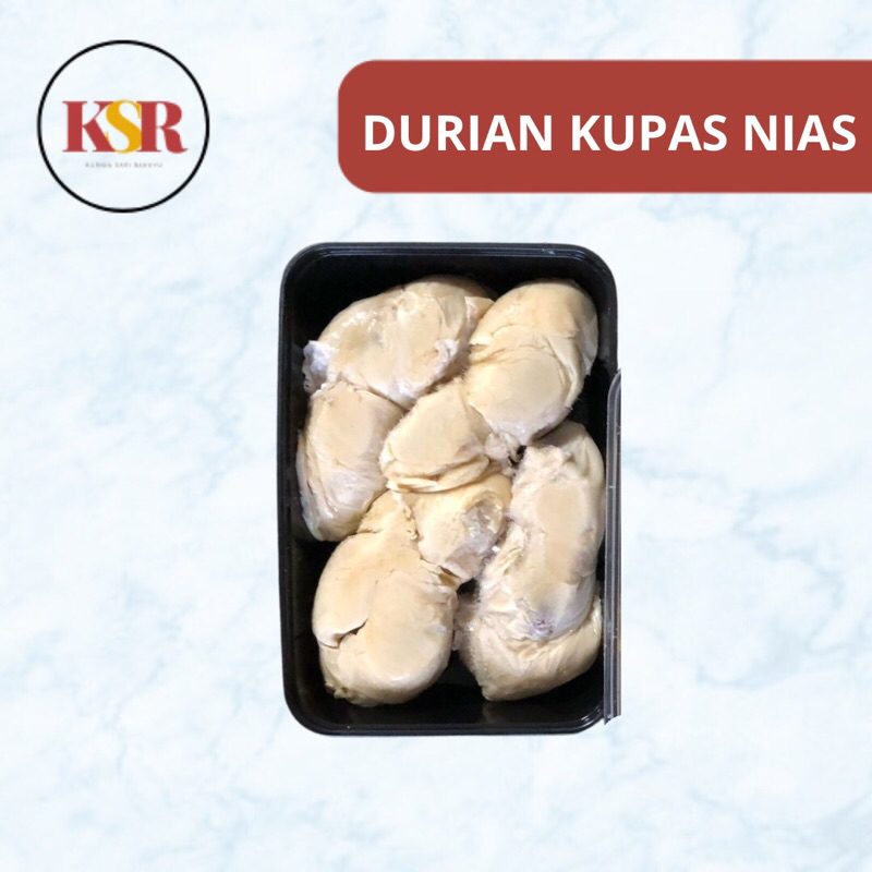 

[KSR] Durian Kupas Nias Black Box - Manis +-500gr -Pengiriman khusus BANDUNG