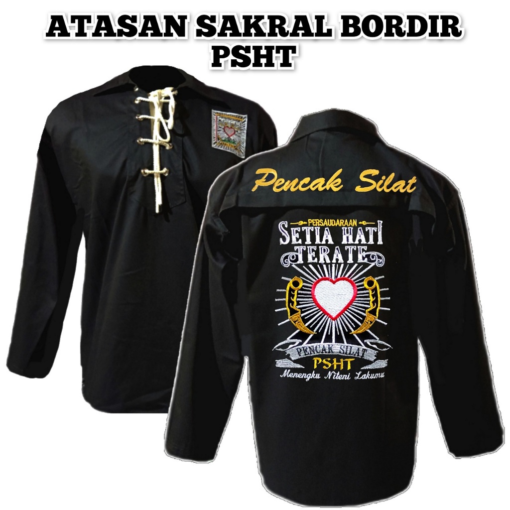 Sakral PSHT Bordir-Sakral Warga PSHT Bordir-Baju Sakral PSHT- Baju Sakral Warga PSHT-Baju silat