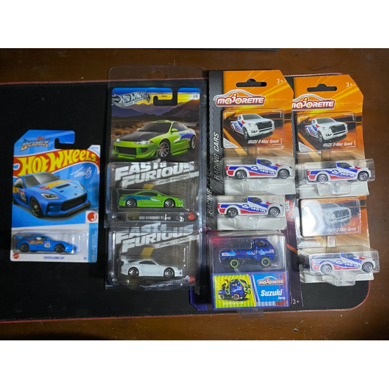 Paket take all Hotwheels fast and furious brian eclipse, supra mk4, majorette japan serius suzuki ca